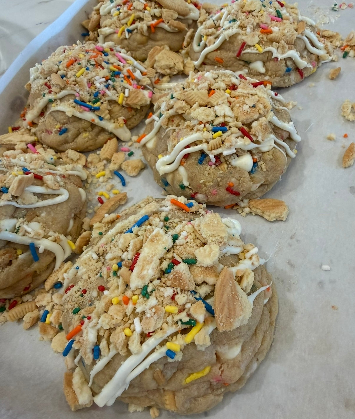 Golden confetti